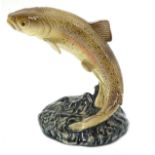 A 1960/70s Beswick Leaping Trout figurine, model 1032 designed by Arthur Gredington,