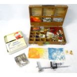 Fly - Fishing : Fly tying equipment to include a bench mountable vice by Veniard ,