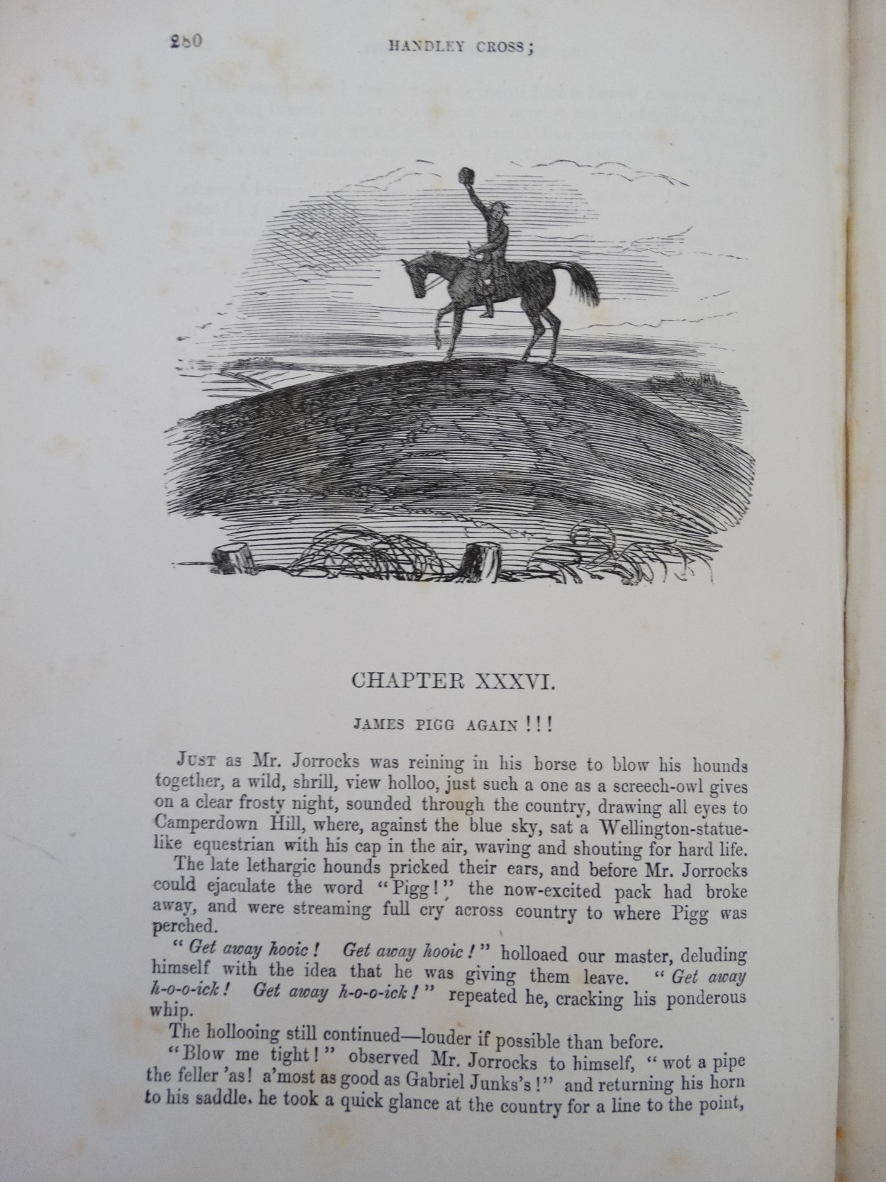 Hunting Books: 'Hunts with Jorrocks from Robert Surtees' Handley Cross' with illustrations by G.D. - Image 6 of 7