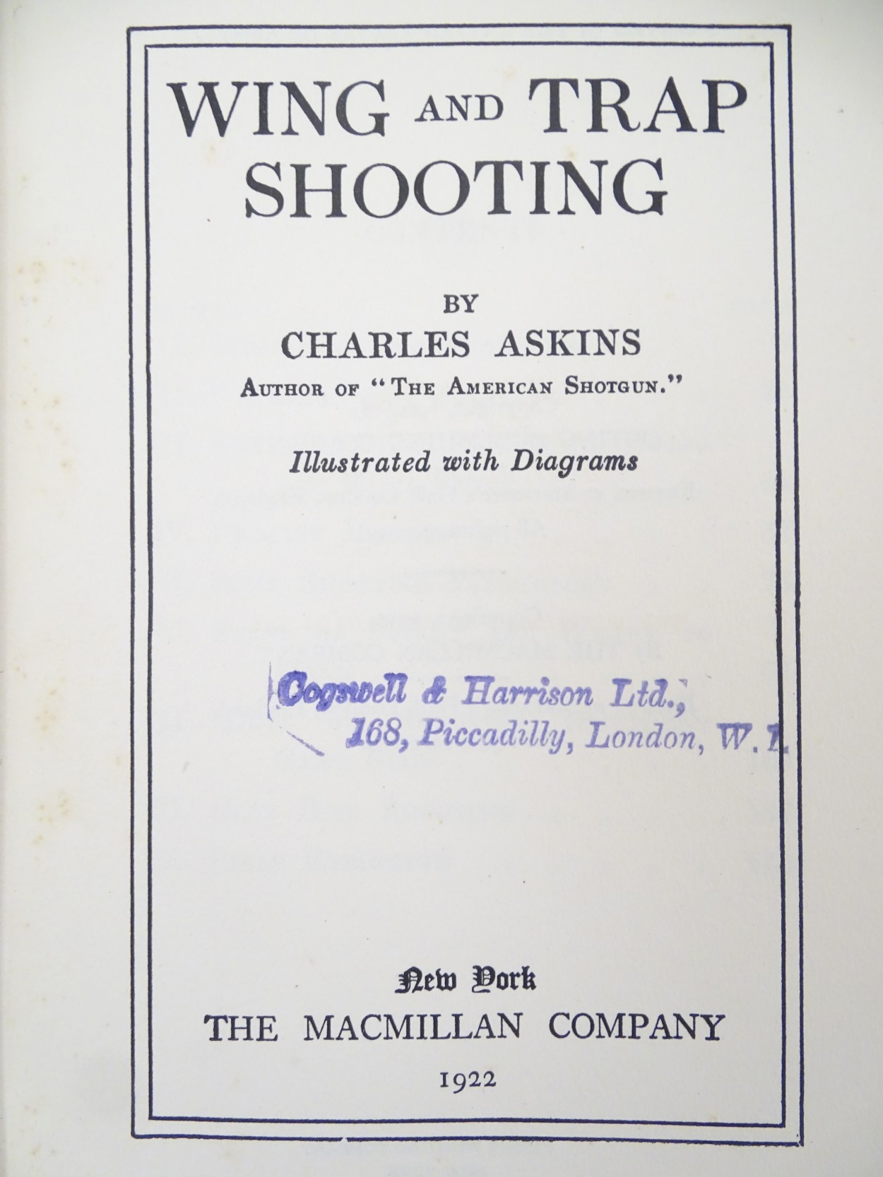 Books: Five books on the subject of shooting, comprising 'Wing and Trap Shooting' by Charles Askins, - Image 6 of 7