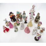 A quantity of continental porcelain figures CONDITION: Please Note - we do not make