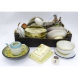 A box of assorted ceramics, to include Royal Doulton, Liberty, Poole etc.