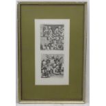 XIX Theatrical Engravings Monochrome engraving x 2 ,