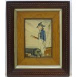 JRD, 1846, Marine School, Maritime watercolour, A young naval officer,