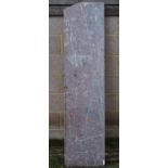 Garden and Architectural Salvage : a large 19th C cut slab of Rouge Marble ,