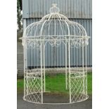 Garden & Architectural: an open Garden Gazebo / Rotunda , in a cream painted finish ,