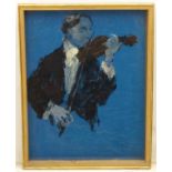 Norman Perryman (1933), American School, Mixed media, Kinetic Art, Yehudi Menuhin the violinist,