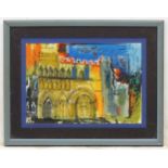 NAB 86, Circle / Follower of John Piper, Mixed media, 'Dunstable Priory', Signed,