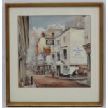 Glyn '71 , Watercolour , ' The Salisbury Arms Hotel ' in Victorian Times,