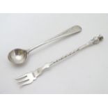A small silver pickle fork hallmarked Sheffield 1906 maker John Batt & Co. Ltd.