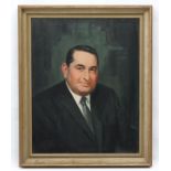 Peter A Dacison, 1965, Oil on canvas, Portrait of a man in a suit,