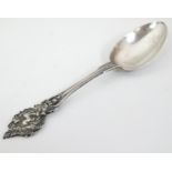 A silver souvenir / trophy teaspoon engraved ' E. Coy 8th Scottish V.B.K.L.