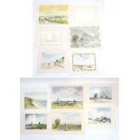 Groom of Norwich, (XX - d 1996),   Ten watercolours and a pencil sketch of East Anglian scenes,