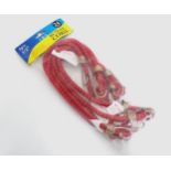 Packet of six 24" long bungee cords CONDITION: Please Note - we do not make