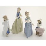 Four Nao (by Lladro) figures, comprising 'My Rag Doll' no.