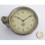 1930s car / automobile clock: a chromium and painted cased dashboard clock marked 'Smith's.