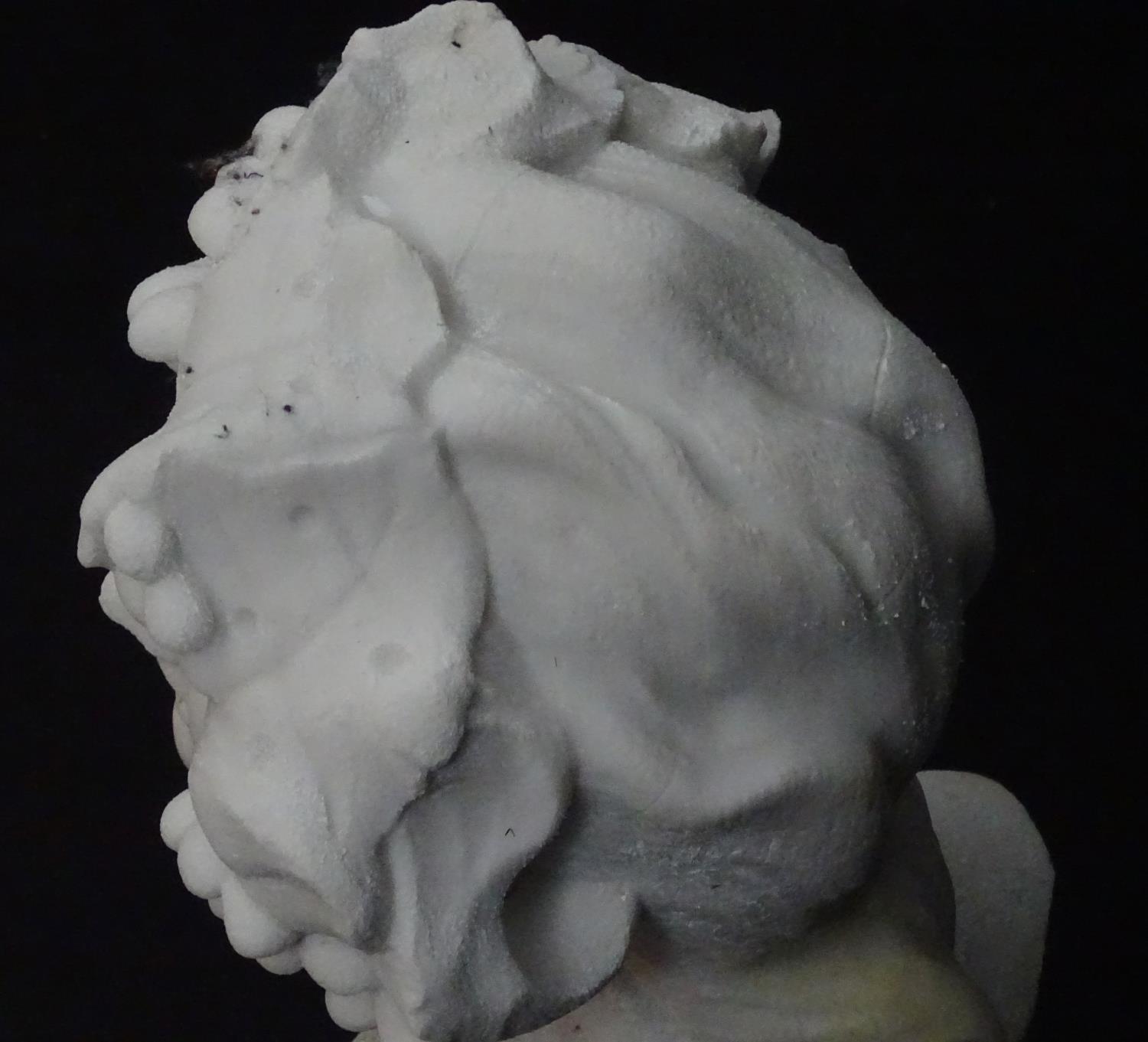 A reconstituted marble sculpture: bust of Bacchus, Roman God of Wine, Agriculture and fertility. - Image 16 of 18