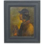 Alfred Woolmark (1877-1961), Oil on canvas, Portrait of a Shepherd,