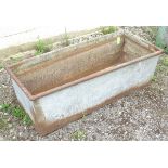 Garden and Architectural Salvage: a circa 1910 trough, tall and narrow,