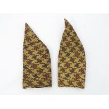 A pair of Indonesian straw work pair knife sheaths,