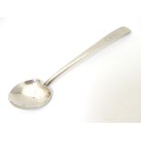 A silver Art Nouveau spoon hallmarked Birmingham 1918 maker Hukin & Heath.