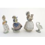 Three Lladro figures, comprising 'Spring is Here' no.