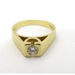 An 18ct gold diamond solitaire ring, the diamond approx 0.25ct.