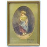 Circle of David Wilkie (1785-1841), Watercolour sketch, an oval,