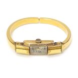 Le Phare: a rolled gold and gold plate bracelet watch with Swiss 17 jewel movement mechanical