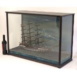 Diorama with New Zealand interest: shows the ship the 'Waitangi' at sea,