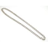 A silver chain necklace approx 20" long (56g) CONDITION: Please Note - we do not