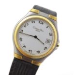 Christian Dior watch : a Christian Dior Paris Date gentlemans Quartz wrist watch with Gilt and
