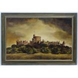 C Bucheschs(19)85, Oil on canvas, Windsor castle with standard flying, Signed and dated lower right,