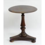A mid 19thC rosewood occasional table,