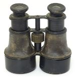 Militaria: a pair of late 19th / early 20thC field binoculars by Watson Bros Opticians, Pall Mall,