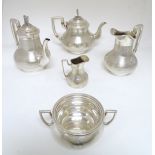 An interesting 5-piece silver plate teaset by G.R Collis & Co.
