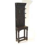 A Victorian oak hall stand,