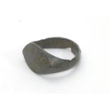 An Antique bronze ring reputed to be from the Roman period CONDITION: Please Note -