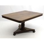 A mid 19thC mahogany tilt top breakfast table,