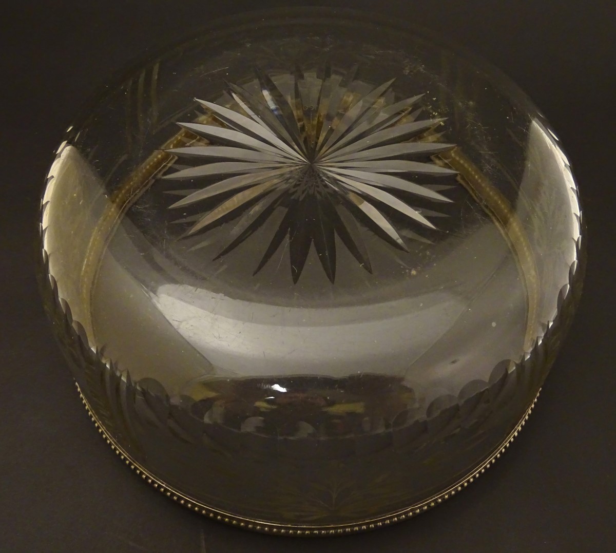 A Continental silver rimmed glass bowl , - Image 2 of 5