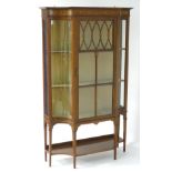 A late 19thC / early 20thC mahogany glazed cabinet,