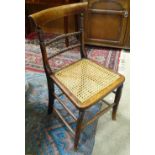 A Regency cane seated bobbin turned chair CONDITION: Please Note - we do not make