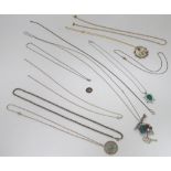 A quantity of costume jewellery, to include pendants, necklaces etc.