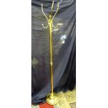 A brass hat and coat stand CONDITION: Please Note - we do not make reference to the