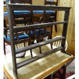 A Georgian oak plate rack CONDITION: Please Note - we do not make reference to the