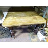 A late Victorian wind out dining table with a leaf CONDITION: Please Note - we do