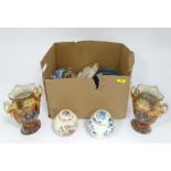 A box of assorted ceramics CONDITION: Please Note - we do not make reference to the