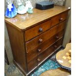 A 19thC chest of drawers comprising 2 short over 3 long drawers CONDITION: Please