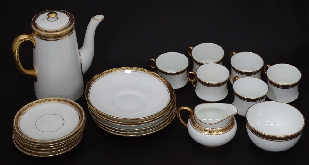 A quantity of tea and coffee wares makers to include Cauldon China, Wedgwood, etc.