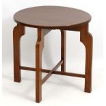 A mid / late 20thC Art Deco style occasional table,